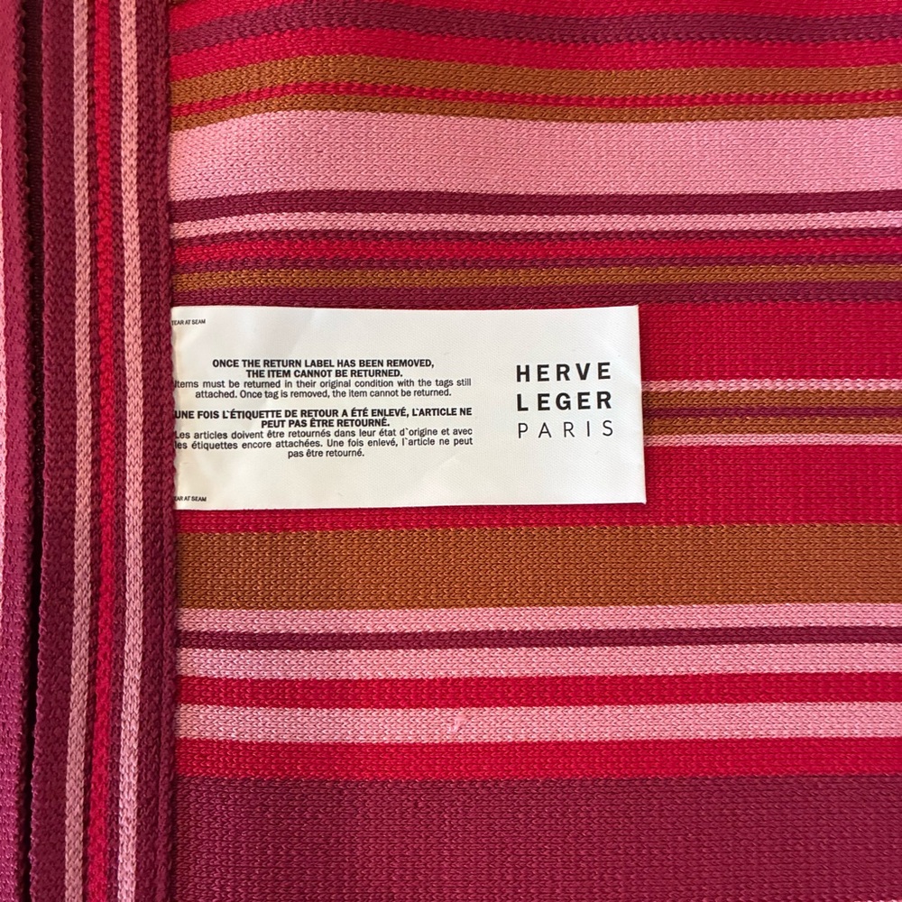 Herve Leger NWT Striped Pencil Skirt - Picture 5 of 9